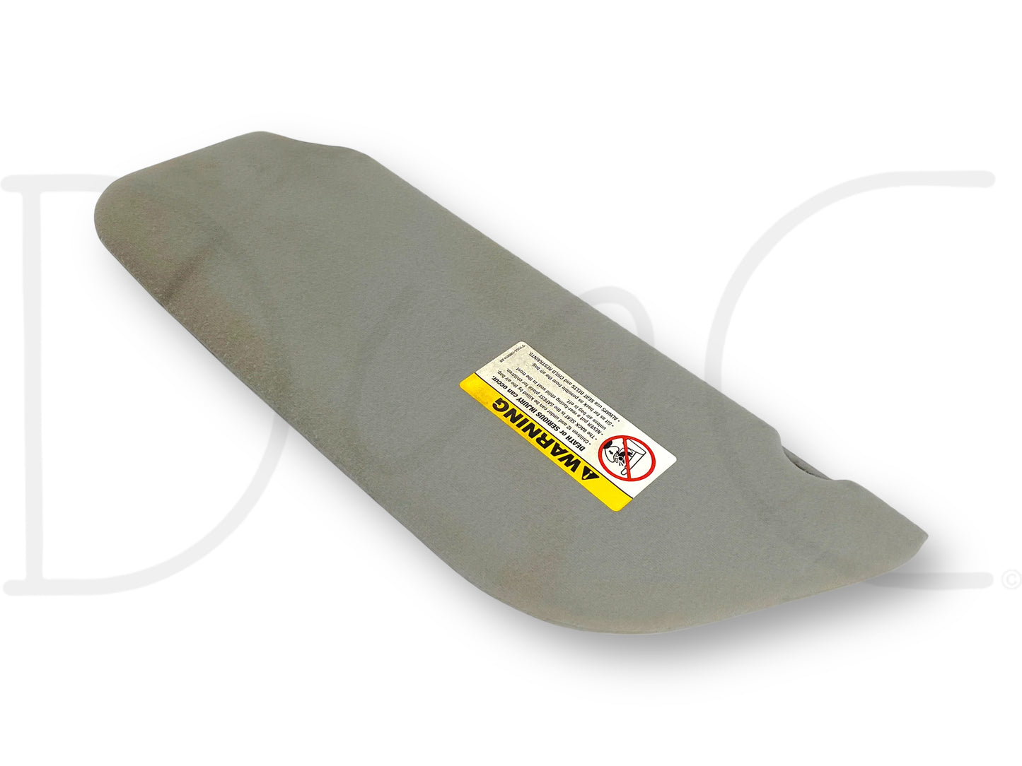 02-07 Ford F250 F350 RH Right Passenger Sun Visor Gray Cloth W/ Mirror OEM