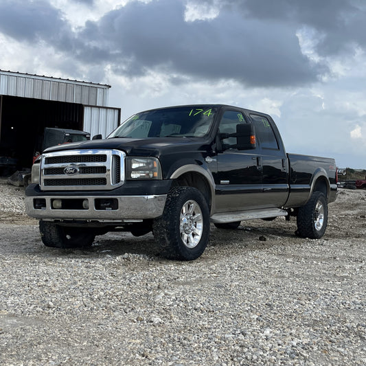 2005-2007 Ford F250 F350 Rear LH Left Driver Crew Cab Door Black / Tan