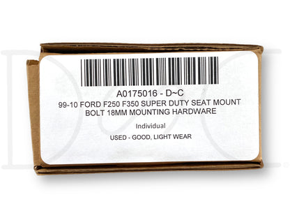 99-10 Ford F250 F350 Super Duty Seat Mount Bolt 18MM Mounting Hardware