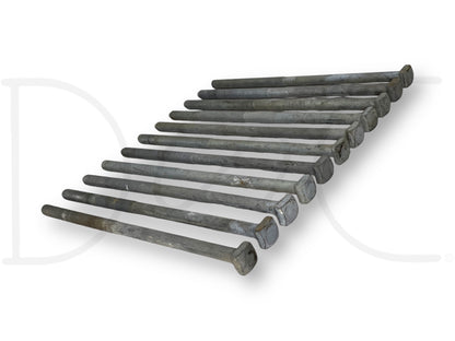 5/8-11 X 14" Bolt Square Head Galvanized 5/8"-11 Tpi [10] Bolts