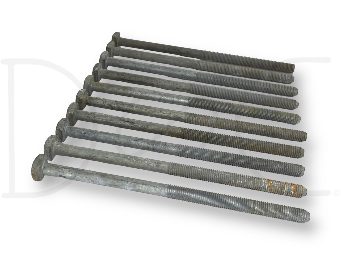 5/8-11 X 12" Bolt Square Head Galvanized 5/8"-11 Tpi [10] Bolts