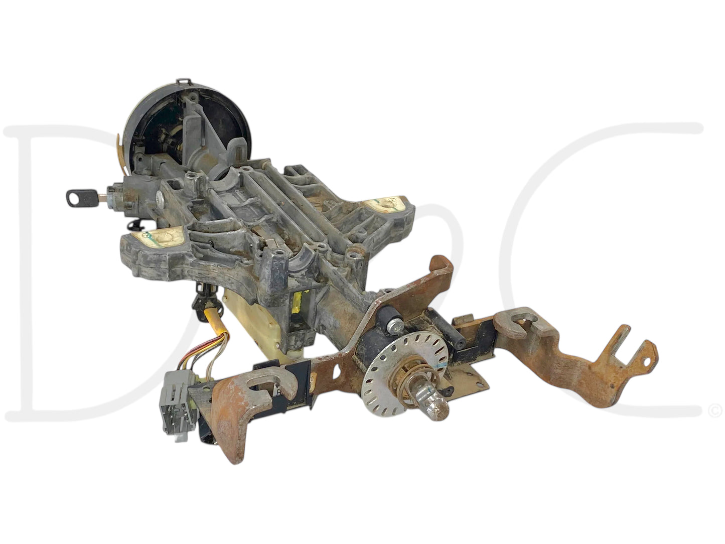 05-07 Ford F250 F350 Tilt Steering Column Auto Trans W/ Key & Clockspring OE