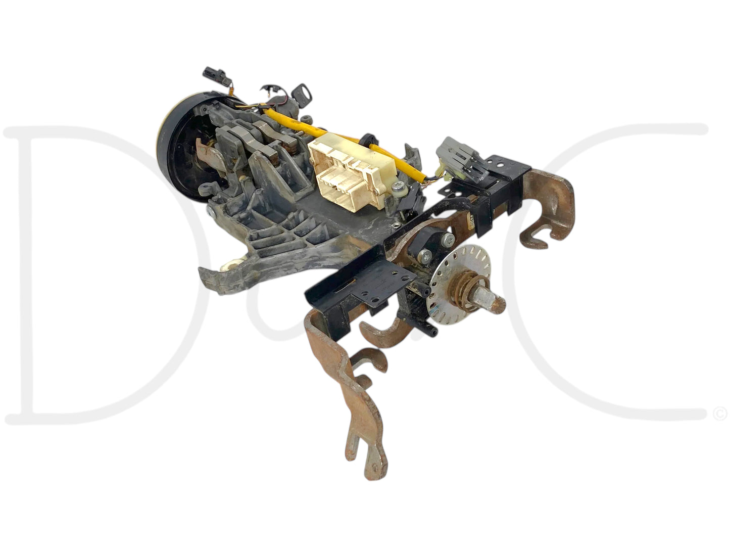 05-07 Ford F250 F350 Tilt Steering Column Auto Trans W/ Key & Clockspring OE