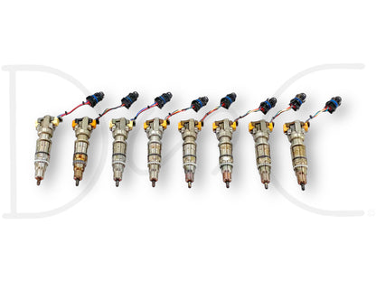 03-07 Ford F250 F350 6.0 6.0L Diesel Fuel Injector Set (8) Injectors *CORES*