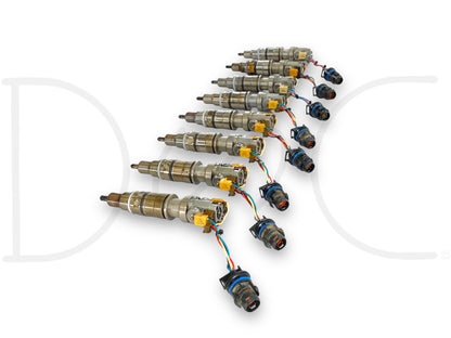 03-07 Ford F250 F350 6.0 6.0L Diesel Fuel Injector Set (8) Injectors *CORES*