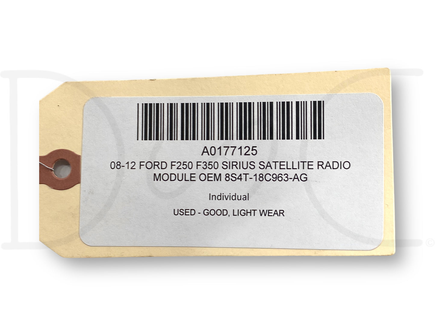 08-12 Ford F250 F350 Sirius Satellite Radio Module OEM 8S4T-18C963-Ag