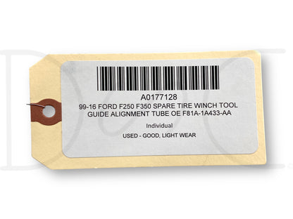 99-16 Ford F250 F350 Spare Tire Winch Tool Guide Alignment Tube OE F81A-1A433-Aa