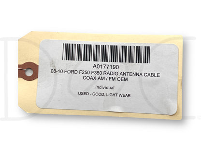 08-10 Ford F250 F350 Radio Antenna Cable Coax AM / FMOEM