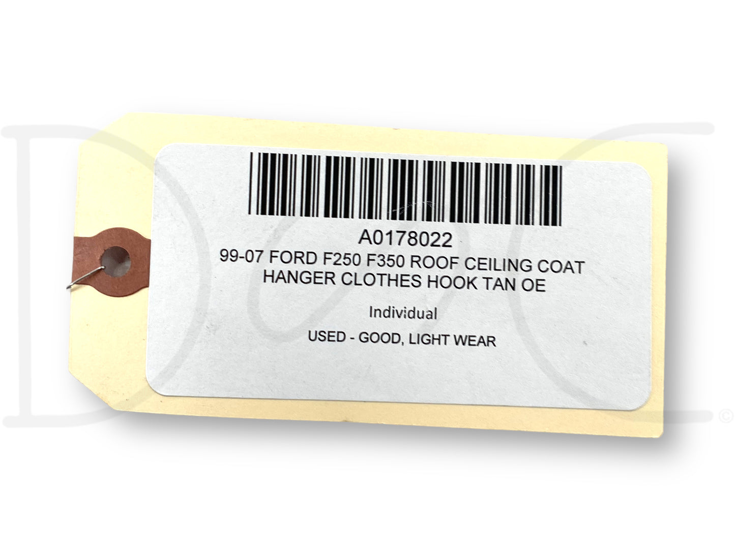 99-07 Ford F250 F350 Roof Ceiling Coat Hanger Clothes Hook Tan OE