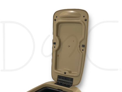 99-07 Ford F250 F350 Super Duty Lariat Center Console Floor Storage Tan *Blem*