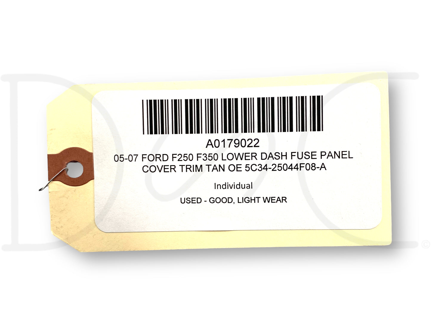 05-07 Ford F250 F350 Lower Dash Fuse Panel Cover Trim Tan OE 5C34-25044F08-A