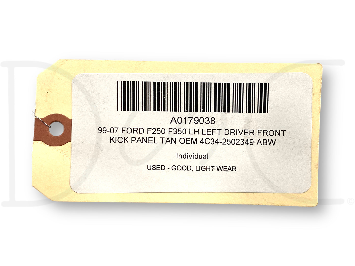 99-07 Ford F250 F350 LH Left Driver Front Kick Panel Tan OEM 4C34-2502349-ABw