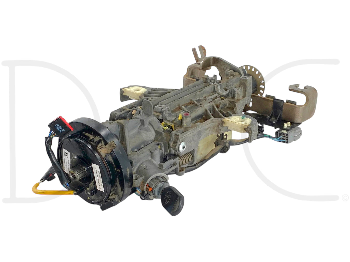 05-07 Ford F250 F350 Lariat Tilt Steering Column Auto W/ Key & Clockspring OE