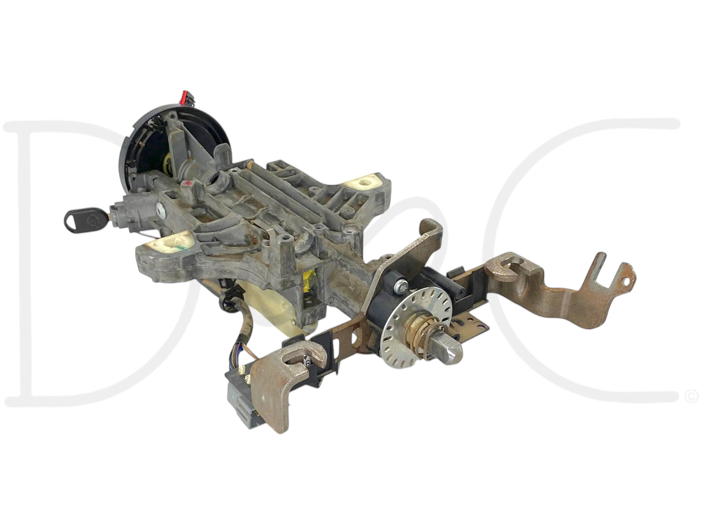 05-07 Ford F250 F350 Lariat Tilt Steering Column Auto W/ Key & Clockspring OE