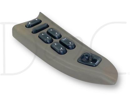 02-05 Ford F250 F350 LH Left Driver Front Power Window Lock Switch Panel Tan