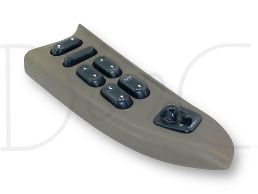 02-05 Ford F250 F350 LH Left Driver Front Power Window Lock Switch Panel Tan