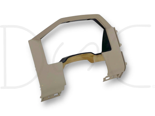 08-10 Ford F250 F350 Super Duty Dash Bezel Gauge Cluster Trim Panel Stone *Blem*