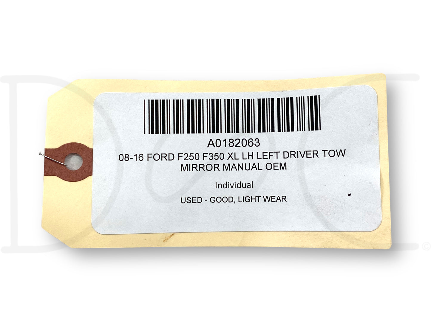 08-16 Ford F250 F350 XL LH Left Driver Tow Mirror Manual OEM