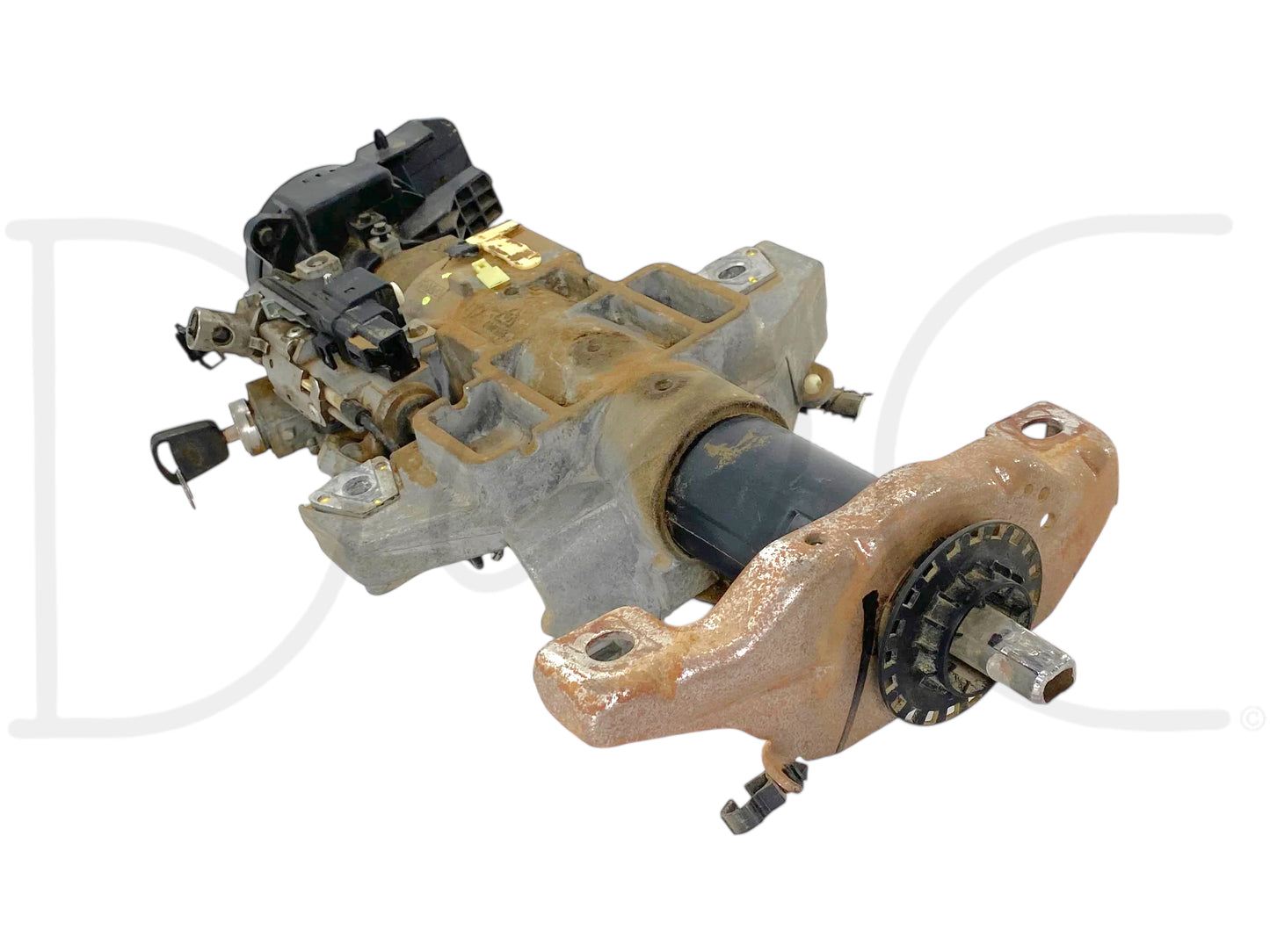 08-10 Ford F250 F350 No Tilt Steering Column Auto Trans W/ Key & Clockspring OE