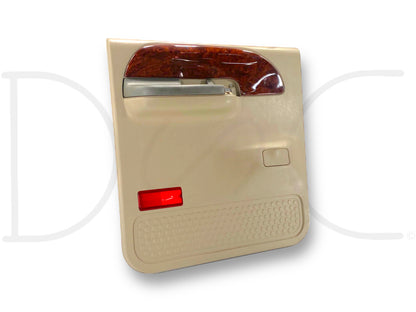 99-04 Ford F250 F350 Lariat LH Left Driver Rear Door Panel Power Tan OE