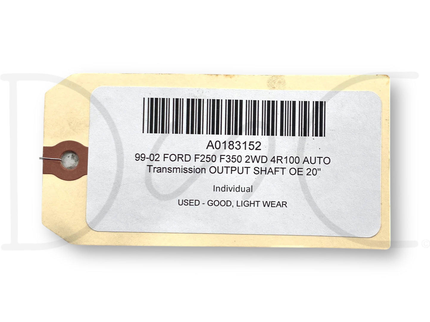 99-02 Ford F250 F350 2WD 4R100 Auto Transmission Output Shaft OE 20"