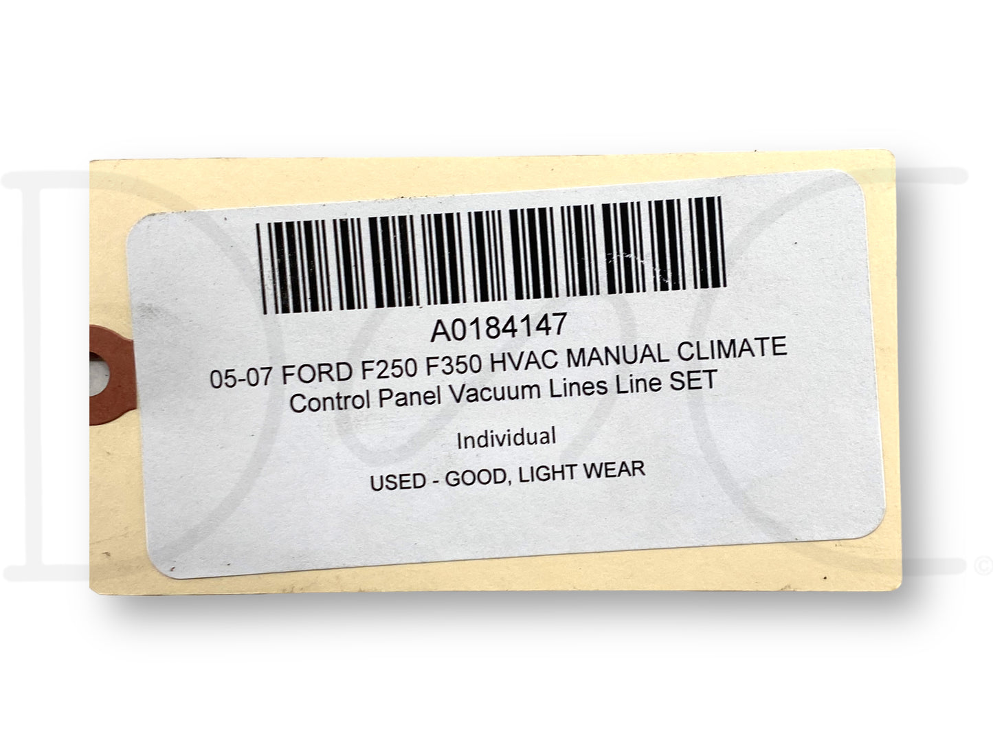 05-07 Ford F250 F350 HVAC Manual Climate Control Panel Vacuum Lines Line Set