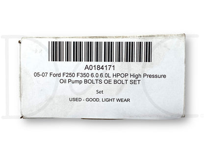 05-07 Ford F250 F350 6.0 6.0L HPOP High Pressure Oil Pump Bolts OE Bolt Set
