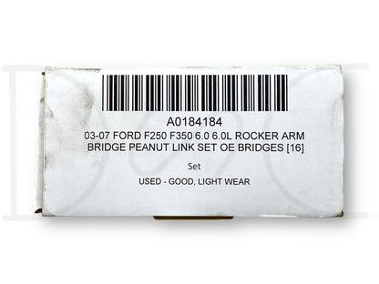 03-07 Ford F250 F350 6.0 6.0L Rocker Arm Bridge Peanut Link Set OE Bridges [16]