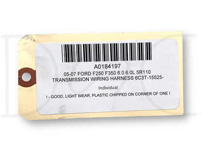 05-07 Ford F250 F350 6.0 6.0L 5R110 Transmission Wiring Harness 6C3T-15525-P2604