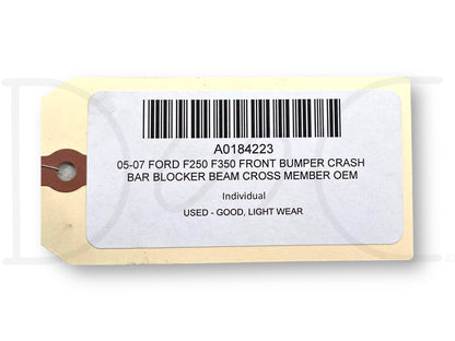 05-07 Ford F250 F350 Front Bumper Crash Bar Blocker Beam Cross Member OEM