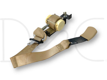 08-10 Ford F250 F350 LH Left Driver Rear Seat Belt Seatbelt Camel Tan OE