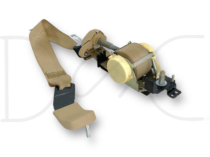 08-10 Ford F250 F350 LH Left Driver Rear Seat Belt Seatbelt Camel Tan OE