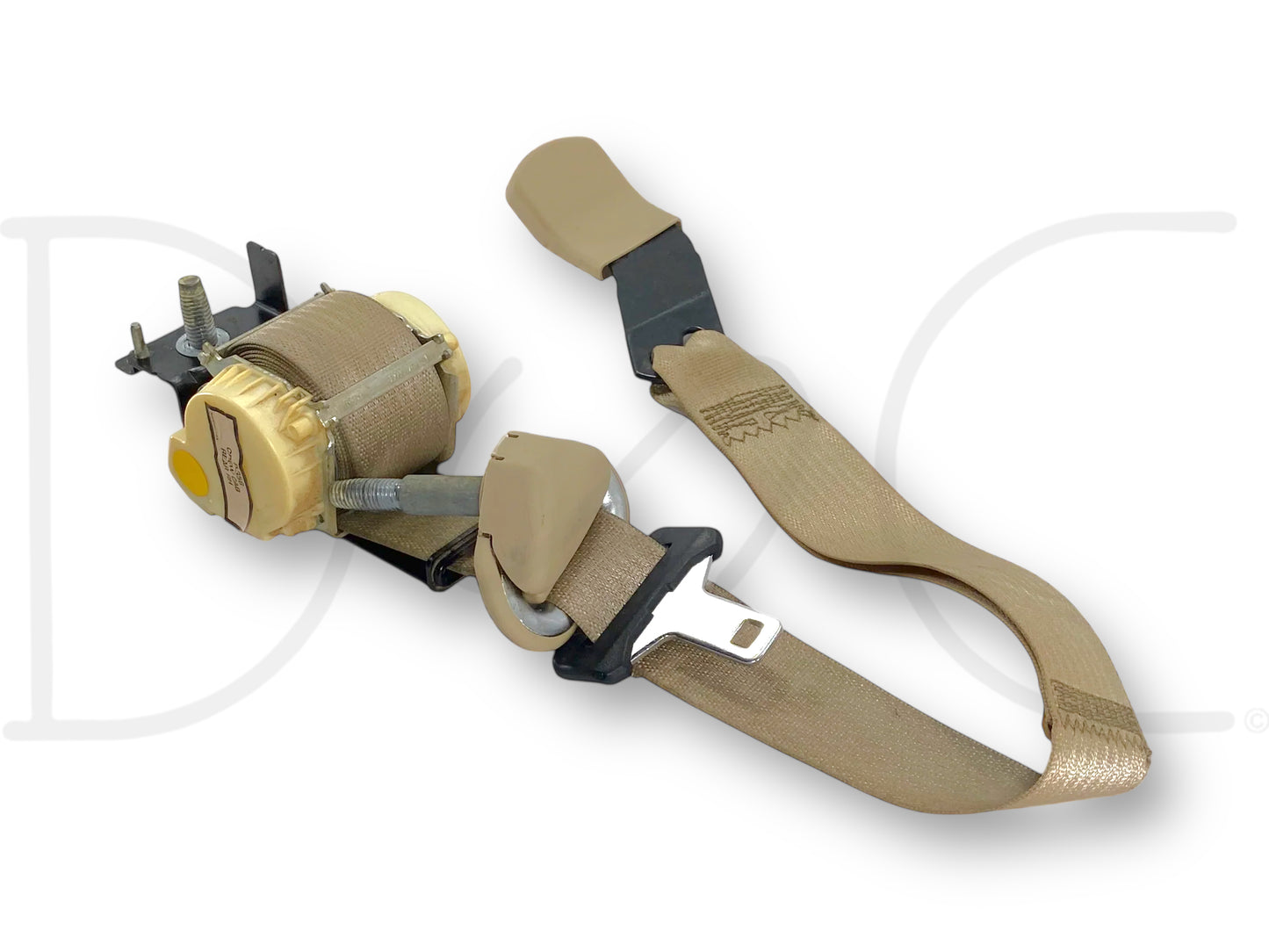 08-10 Ford F250 F350 LH Left Driver Rear Seat Belt Seatbelt Camel Tan OE