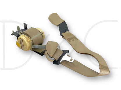 08-10 Ford F250 F350 LH Left Driver Rear Seat Belt Seatbelt Camel Tan OE