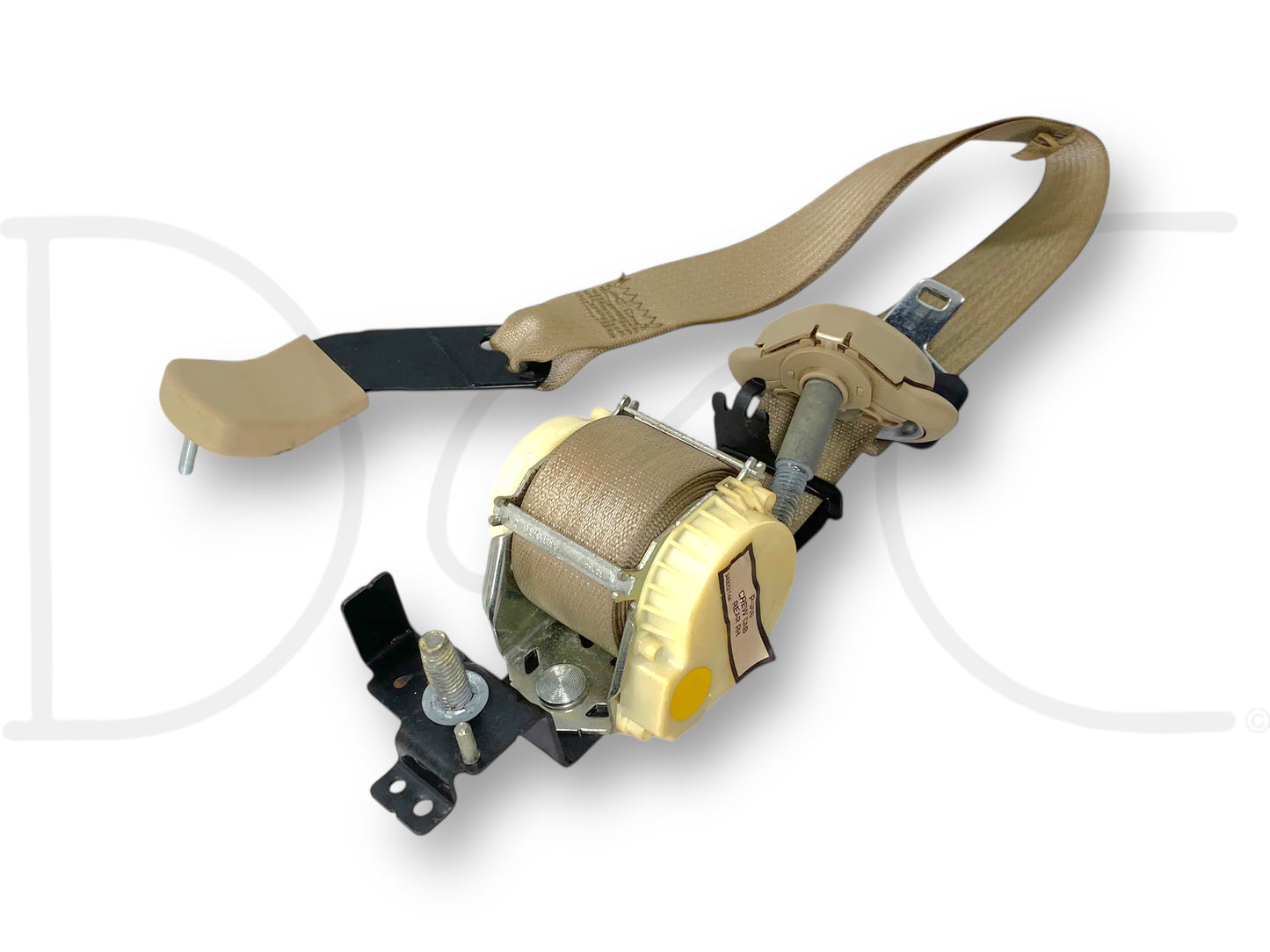 08-10 Ford F250 F350 LH Left Driver Rear Seat Belt Seatbelt Camel Tan OE