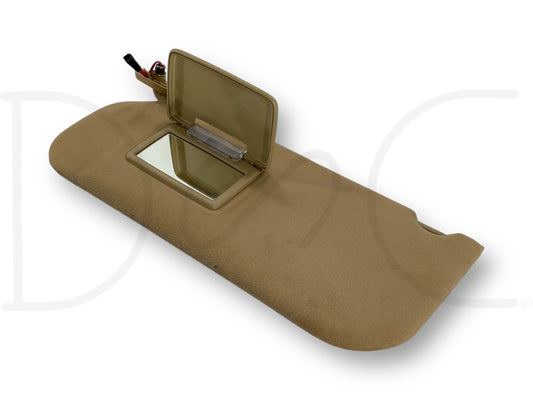 08-10 Ford F250 F350 LH Left Driver Sun Visor Camel Tan W/ Lighted Mirror OEM