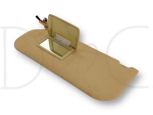 08-10 Ford F250 F350 LH Left Driver Sun Visor Camel Tan W/ Lighted Mirror OEM