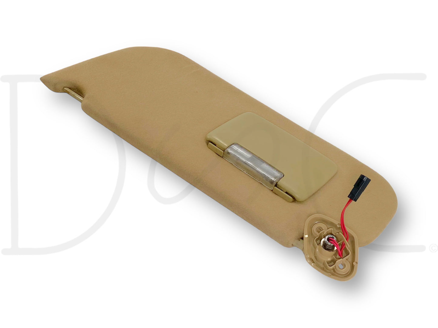 08-10 Ford F250 F350 LH Left Driver Sun Visor Camel Tan W/ Lighted Mirror OEM
