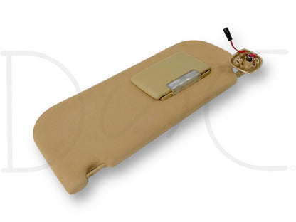 08-10 Ford F250 F350 LH Left Driver Sun Visor Camel Tan W/ Lighted Mirror OEM