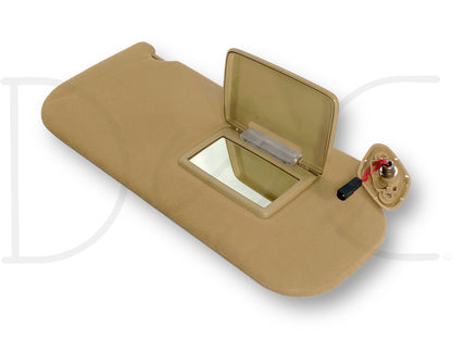 08-10 Ford F250 F350 RH Right Passenger Sun Visor Camel Tan W/ Lighted Mirror