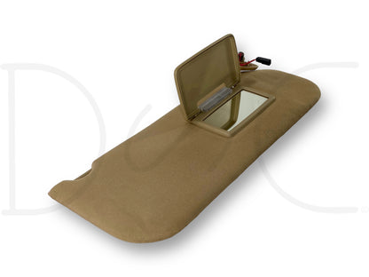 08-10 Ford F250 F350 RH Right Passenger Sun Visor Camel Tan W/ Lighted Mirror