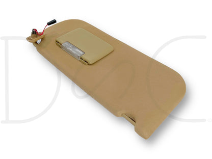08-10 Ford F250 F350 RH Right Passenger Sun Visor Camel Tan W/ Lighted Mirror