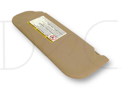 08-10 Ford F250 F350 RH Right Passenger Sun Visor Camel Tan W/ Lighted Mirror