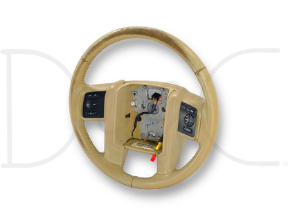08-10 Ford F250 F350 Steering Wheel Camel Tan Leather Temp Audio Cruise Control