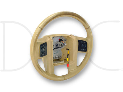 08-10 Ford F250 F350 Steering Wheel Camel Tan Leather Temp Audio Cruise Control