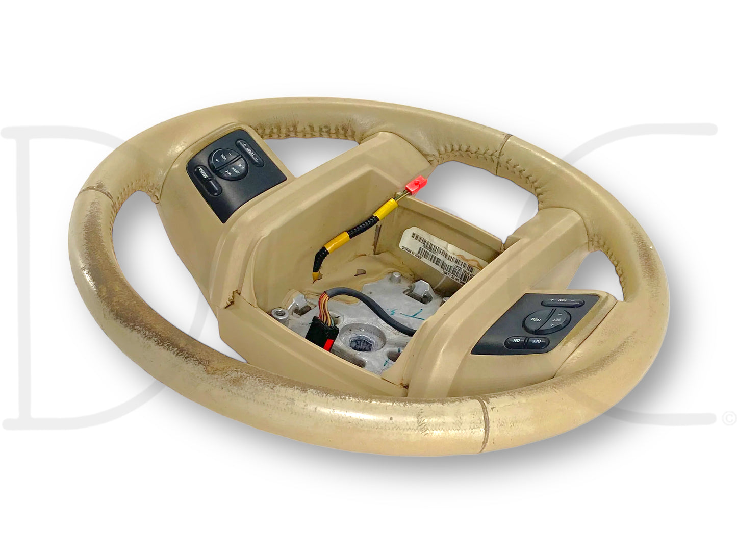 08-10 Ford F250 F350 Steering Wheel Camel Tan Leather Temp Audio Cruise Control