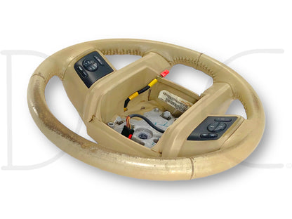 08-10 Ford F250 F350 Steering Wheel Camel Tan Leather Temp Audio Cruise Control