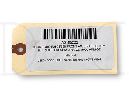 08-10 Ford F250 F350 Front Axle Radius Arm RH Right Passenger Control Arm OE