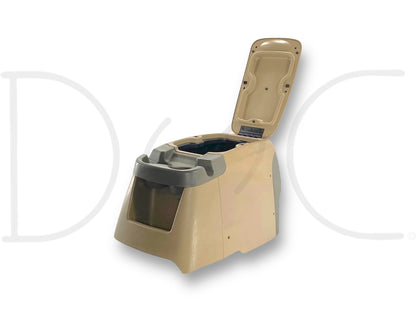99-07 Ford F250 F350 Super Duty Center Console Floor Storage Tan OE