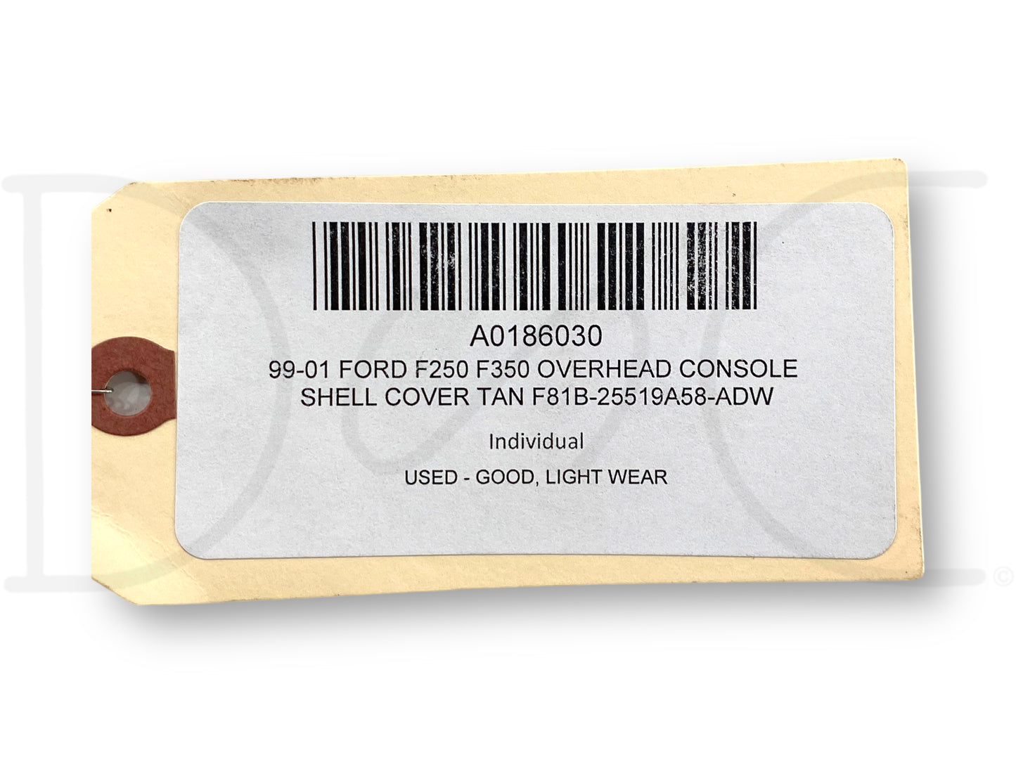 99-01 Ford F250 F350 Overhead Console Shell Cover Tan F81B-25519A58-Adw